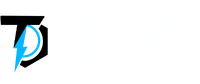 black tds footer icon name logo